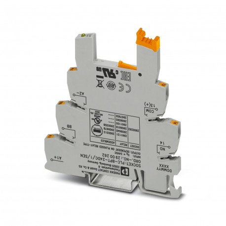 PLC-BPT- 24DC/ 1/SEN 2900262 PHOENIX CONTACT Borne de base PLC de 6,2 mm para funciones de entrada con conex..