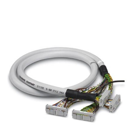 CABLE-2FLK24/2FLK24/DV/ 1,0M/S 2906951 PHOENIX CONTACT Cable redondo confeccionado apantallado control: Emer..
