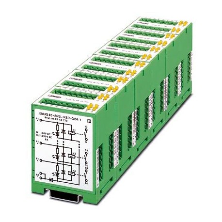EMUG 45- 8REL/KSR-G 24/ 1 2943770 PHOENIX CONTACT Bloc relais multiple