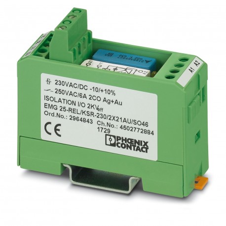 EMG 25-REL/KSR-230/2X21AU/SO46 2964843 PHOENIX CONTACT Relay Module