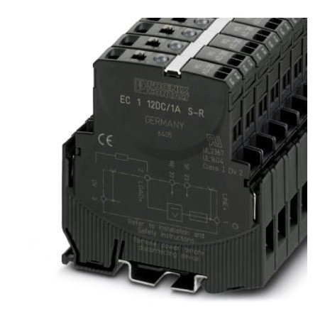 EC 1 12DC/1A S-R 3000760 PHOENIX CONTACT Disjuntor de proteção de equipamentos eletrônico