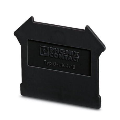 D-UK 4/10 BK 3073911 PHOENIX CONTACT End cover