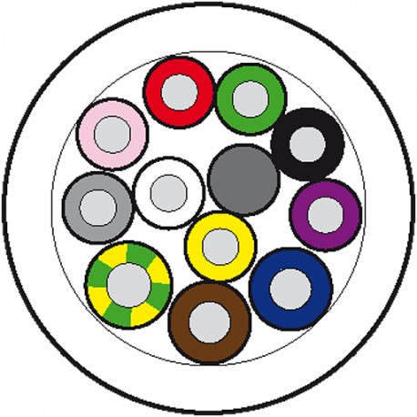 8000-00000-4475000 MURRELEKTRONIK Main cable 50m PUR 8X0,5+3X1,0