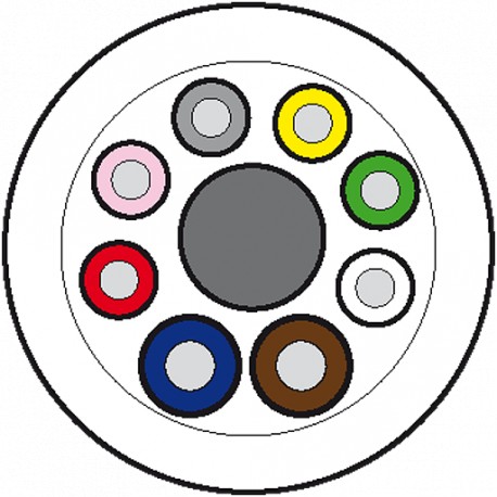 8000-00000-3565000 MURRELEKTRONIK Main cable 50m PUR-OB 6*0,34+2*0,75