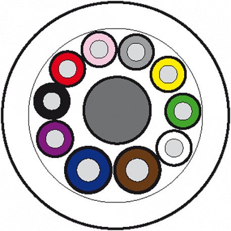 8000-00000-3605000 MURRELEKTRONIK Main cable 50m PUR-OB 8*0,34+2*0,75