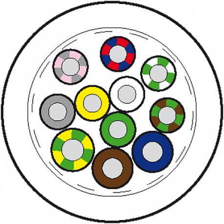 8000-00000-3735000 MURRELEKTRONIK Main cable 50m PUR-JB 8*0,34+3*0,75