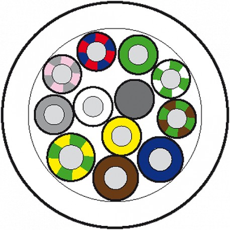 8000-00000-4485000 MURRELEKTRONIK Main cable 50m PUR-JB 8*0,5+3*1,0