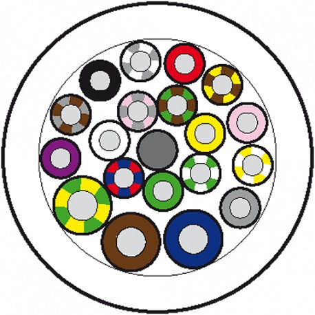 8000-00000-4525000 MURRELEKTRONIK Main cable 50m PUR-JB 16*0,5+3*1,0
