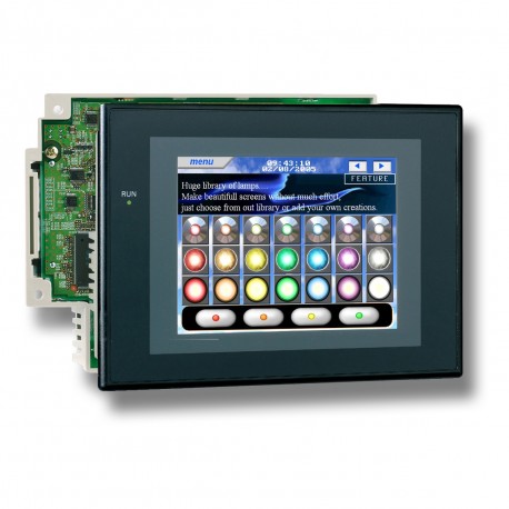 NSJ5-TQ11B-G5D 328952 OMRON Sysmac One 5.7" TFT, DNET, ETHERNET, CJ1G45H (Preto)