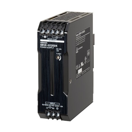 S8VK-G12024-900 401633 S8VK1114M OMRON Netzteil 120W/24V/5A DIN-schiene SIDE