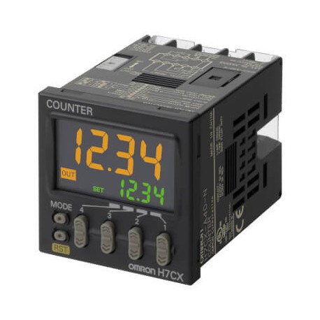 H7CX-AWSD1-N 668591 OMRON Counter, 6-digit, screw terminal, 7 function, output transistor, 12-100VDC/240VAC