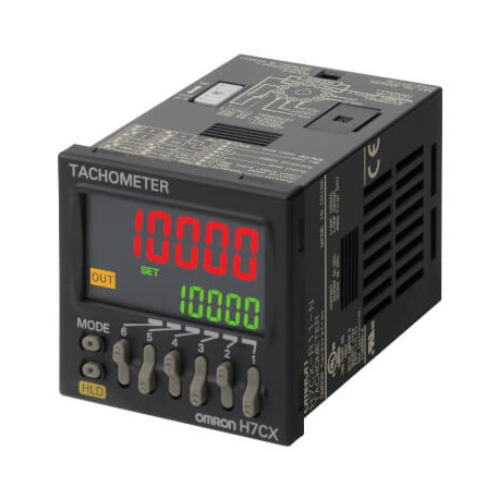 H7CX-R11-N 668615 OMRON SPDT Tachometer 6 dig. Salt. relay 100-240vac 11pin