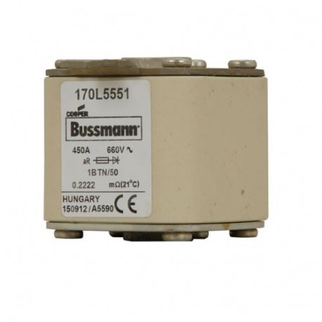 FUSE 450A 660V 1BTN/50 AR 170L5551 EATON ELECTRIC 170L5551