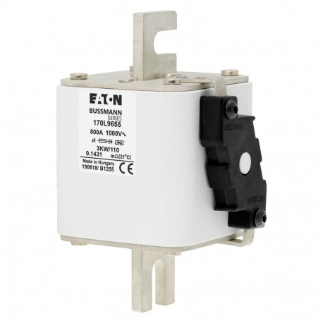 FUSE 800A 1000V 3KW/110 AR 170L9655 EATON ELECTRIC 170L9655