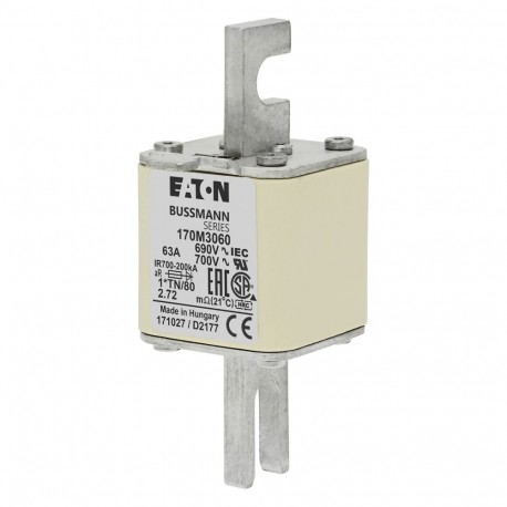 FUSE 63A 690V 1*TN/80 AR UC 170M3060 EATON ELECTRIC 170M3060