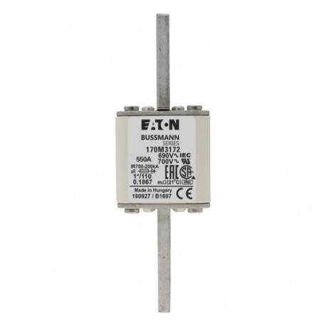 FUSE 550A 690V 1*/110 AR UC 170M3172 EATON ELECTRIC 170M3172