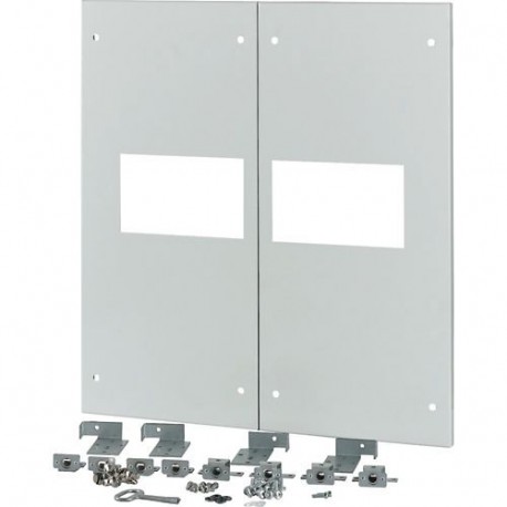 XM2N44F08C-XMV 180483 EATON ELECTRIC Front plate, 2xNZM4, 3p, fixed with mechanical interlock, W 800mm, grey