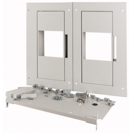 XM2N43W08C-XR 180493 EATON ELECTRIC Front plate, 2xNZM4, 3p, withdrawable + remote operator, W 800mm, grey