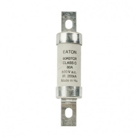 80A BRUSH FUSE CANADA 80K07CR EATON ELECTRIC cartouche fusible, Basse tension, 80 A, AC 600 V, DC 250 V, HRC..