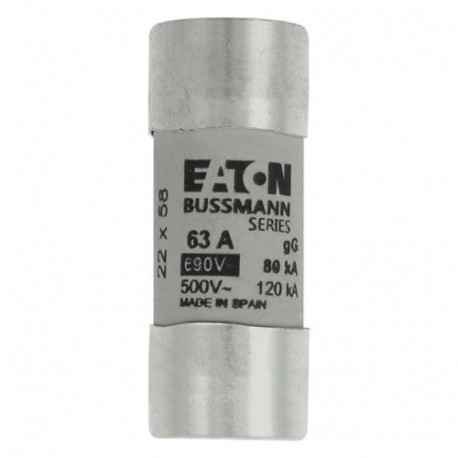 C22G63S EATON ELECTRIC Sicherungseinsatz, Niederspannung, 63 A, AC 690 V, 22 x 58 mm, gL/gG, IEC, mit Schlag..
