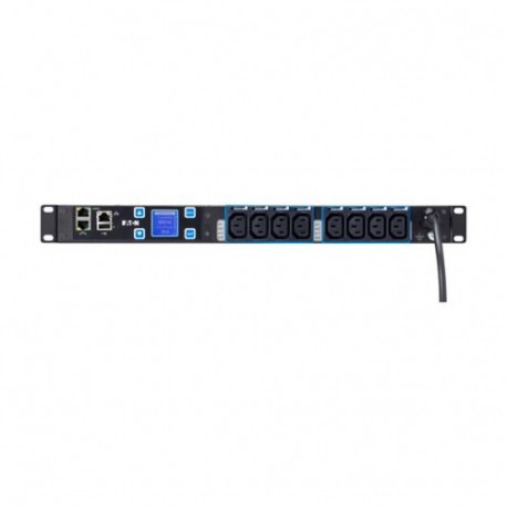 EPDU MI 1U (C20 16A 1P)C13X8 EMIH28 EATON ELECTRIC Eaton Metered Входная стойка PDU, 1U, вход C20, макс. 3,7..