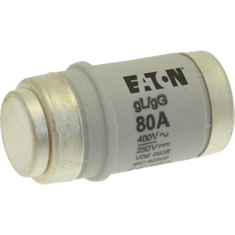 BUSS ONE TIME FUSE NON-80 NON-80 1601280 EATON ELECTRIC Cartouche fusible, Basse tension, 80 A, AC 500 V, D4..
