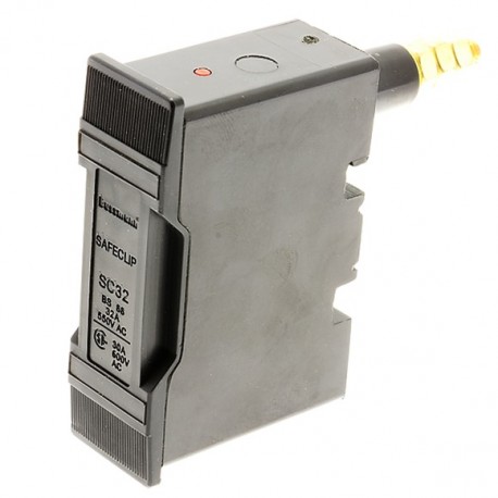 SC32PH/D SC32PH-D EATON ELECTRIC Fuse-holder, LV, 32 A, AC 550 V, BS88/F1, 1P, BS, front connected, back stu..