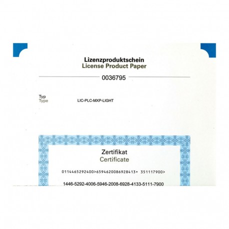 LIC-PLC-A 181585 Y7-181585 EATON ELECTRIC Licencia de activación de PLC en pantallas XV-3.3-..-…-…-1B