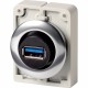 M30C-FUSB 187082 Y7-187082 EATON ELECTRIC Bulkhead interface, Flat Front, USB 3.0, front mounting