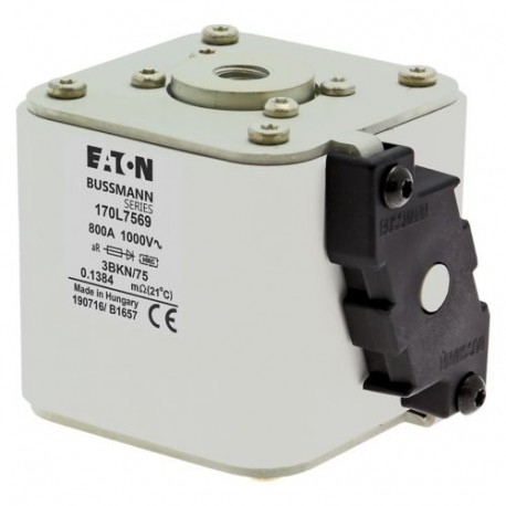 FUSE 800A 1000V 3BKN/75 AR 170L7569 EATON ELECTRIC 170L7569