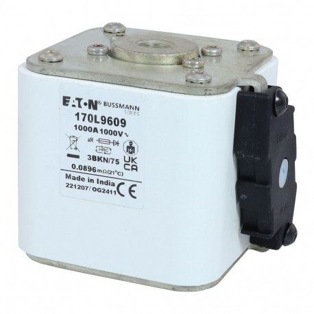 FUSE 1000A 1000V 3BKN/75 AR 170L9609 EATON ELECTRIC 170L9609