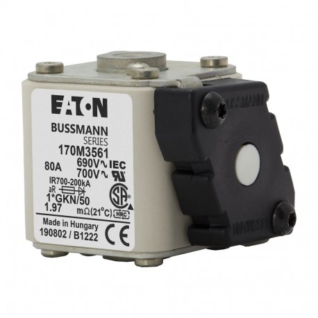 FUSE 80A 690V 1*GKN/50 AR UC 170M3561 EATON ELECTRIC 170M3561
