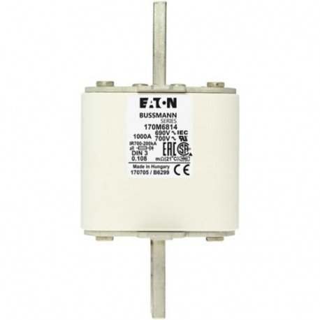 FUSE 2500A 300V 3SDKN/65 AR 170M6874 EATON ELECTRIC 170M6874