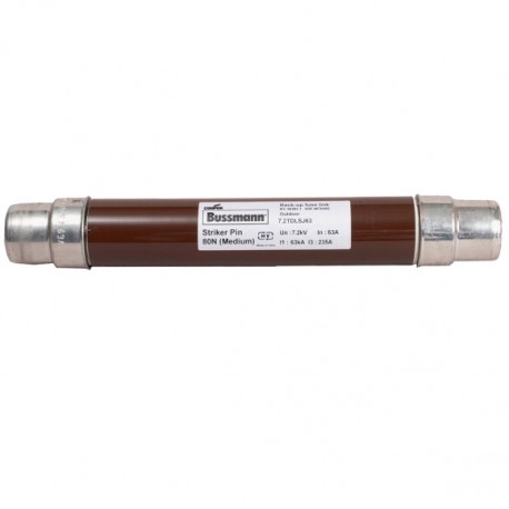 7.2KV 6.3Amp 2" DIN Sealed Fuse 7.2TDLSJ6.3 7-2TDLSJ6-3 EATON ELECTRIC 12FFLNJ50