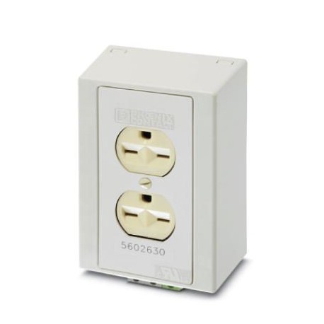 EM-DUO 250/15 5602630 PHOENIX CONTACT Double plug socket to mount on a rail with two female connectors 250 V..
