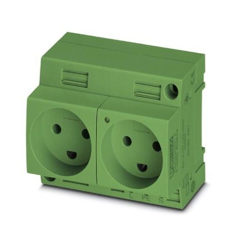 EO-K/UT/LED/DUO/GN 0804118 PHOENIX CONTACT Duplo soquete