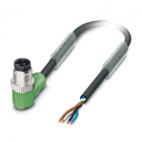 SAC-4P-M12MRD/3,0-PUR 1413746 PHOENIX CONTACT Кабель для датчика / исполнительного элемента SAC-4P-M12MRD/3,..