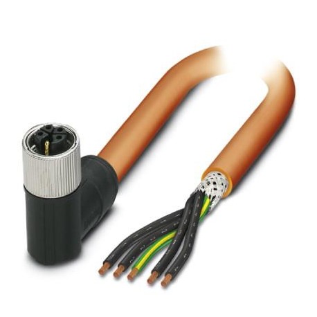 SAC-5P- 3,0-PUR/M12FRK PE SH 1414785 PHOENIX CONTACT Cable de potencia, 5-polos, PUR sin halógenos, naranja ..