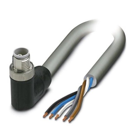 SAC-5P-M12MRL/ 1,5-500 FE 1414852 PHOENIX CONTACT Cable de potencia, 5-polos, PVC, gris RAL 7001, Conector m..
