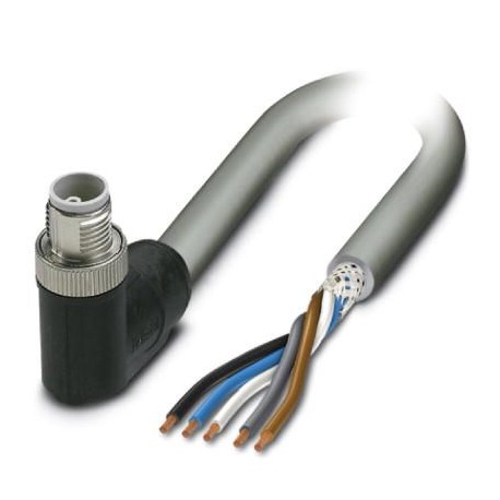 SAC-5P-M12MRL/ 1,5-500 FE SH 1414853 PHOENIX CONTACT Cable de potencia, 5-polos, PVC, gris RAL 7001, apantal..