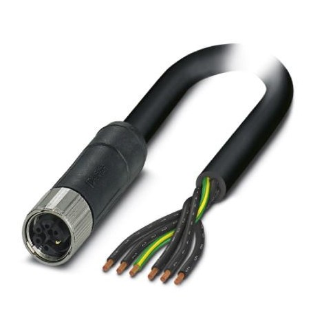 SAC-6P-10,0-PUR/M12FSM PE 1414926 PHOENIX CONTACT Cable de potencia, 6-polos, PUR sin halógenos, negro grisá..