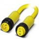 SAC-2P-MINMS/ 1,0-547/MINFS 1416463 PHOENIX CONTACT Cable de potencia, 2-polos, PVC, amarillo, Conector mach..