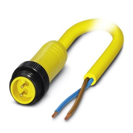 SAC-2P-MINMS/10,0-547 1416539 PHOENIX CONTACT Cable de potencia, 2-polos, PVC, amarillo, Conector macho rect..