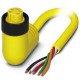 SAC-5P- 1,0-U20/MINFR 1416556 PHOENIX CONTACT Cable de potencia, 5-polos, PVC, amarillo, extremo de cable li..