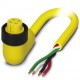 SAC-4P- 2,0-U20/MINFR 1416795 PHOENIX CONTACT Cable de potencia, 4-polos, PVC, amarillo, extremo de cable li..