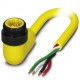 SAC-4P-MINMR/10,0-U20 1416808 PHOENIX CONTACT Cable de potencia, 4-polos, PVC, amarillo, Conector macho acod..