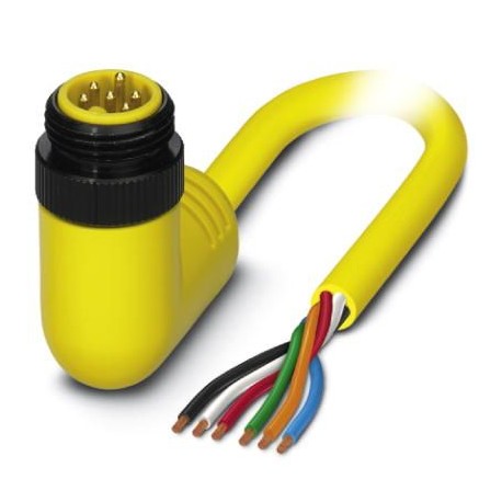 SAC-6P-MINMR/10,0-U20 1416856 PHOENIX CONTACT Cable de potencia, 6-polos, PVC, amarillo, Conector macho acod..