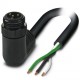 SAC-3P-MINMR/ 1,0-U50 1417110 PHOENIX CONTACT Cable de potencia, 3-polos, PVC, negro, Conector macho acodado..