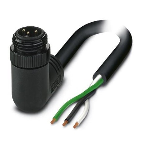 SAC-3P-MINMR/ 1,0-U50 1417110 PHOENIX CONTACT Cable de potencia, 3-polos, PVC, negro, Conector macho acodado..
