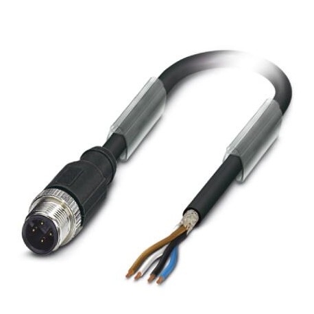 SAC-4P-M12MS/1,0-PUR SH BK OBS 1424190 PHOENIX CONTACT Cable para sensores/actuadores SAC-4P-M12MS/1,0-PUR S..